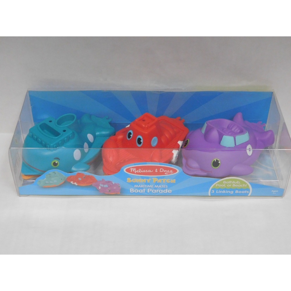 Melissa & Doug  Sunny Patch  Maritime Mates Boat Parade  3‎ Linking Boats  NEW